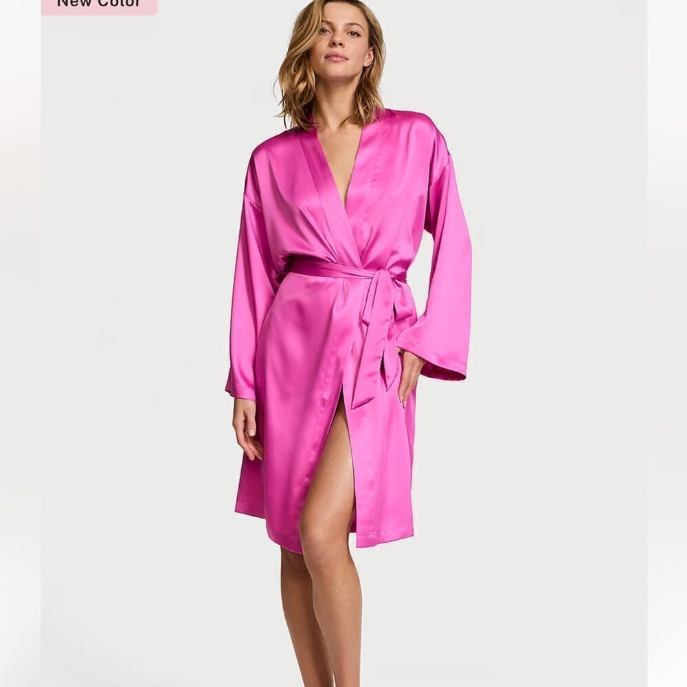 Victorias Secret midi satin robe pink XS/S